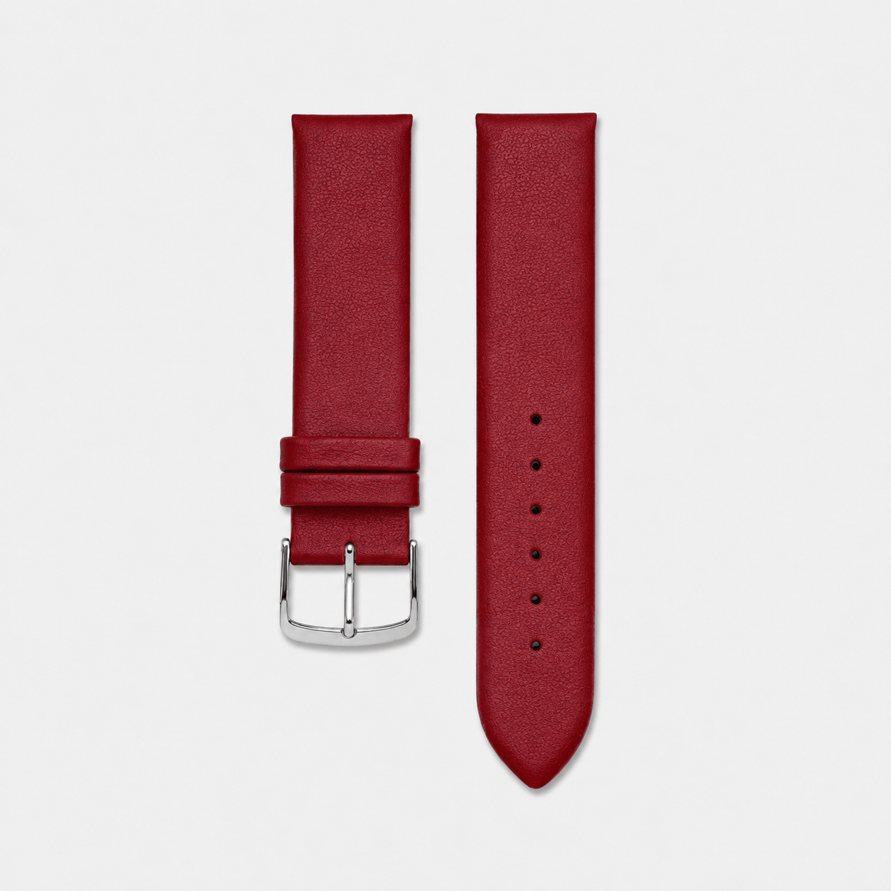 Holiday – Feines Uhrenarmband aus Leder für Damenuhren in elegantem Rot aus hochwertigem Kalbleder.