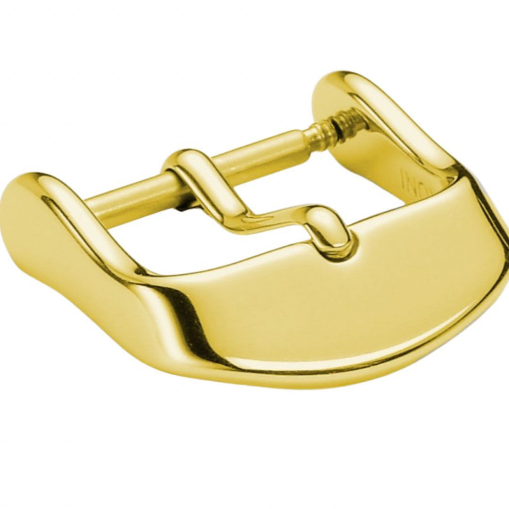 Luxuriöse goldene Schließe Made in Germany S von FLUCO, hergestellt für elegante Uhren und exklusive Designliebhaber.