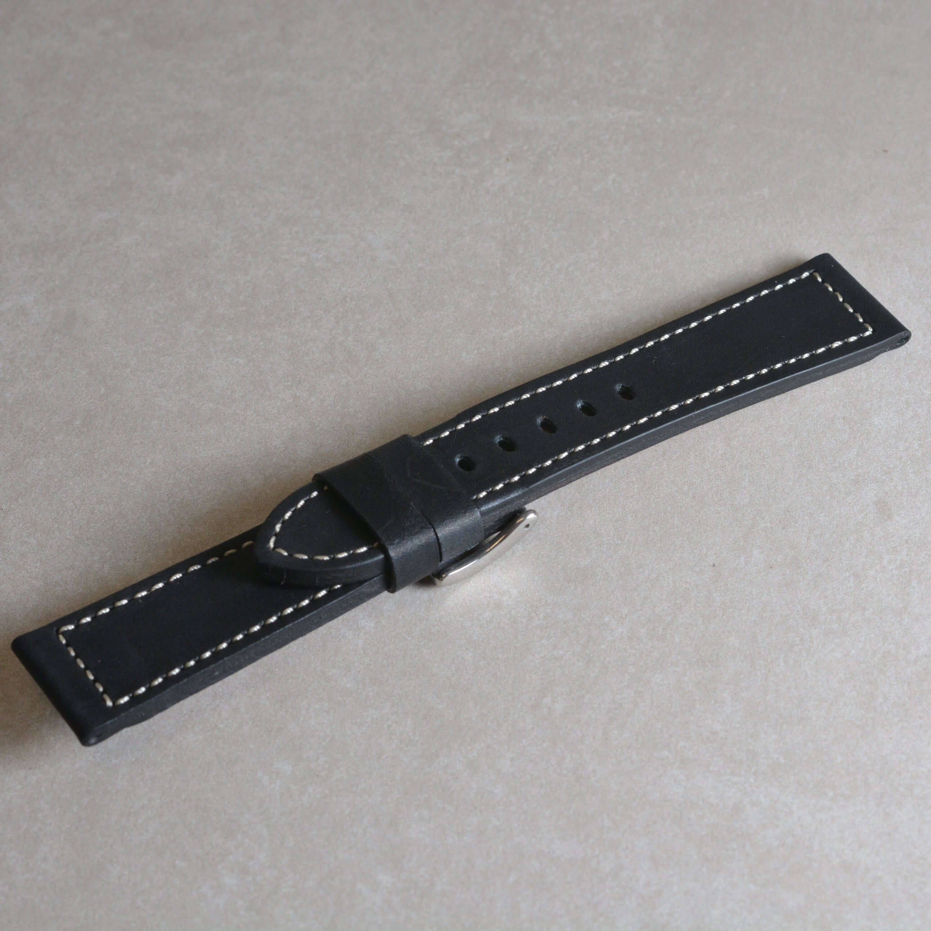 Snow Calf – Vintage Lederarmband passend für Panerai, kalbleder uhrenarmband passend für panerai uhr, hochwertiges Handwerk