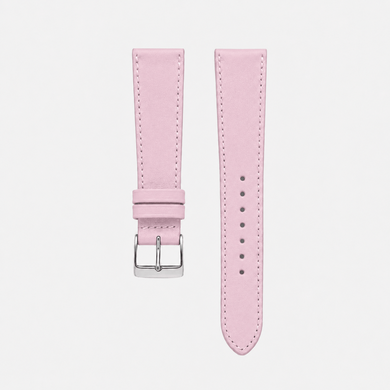 Swift – Uhrenarmband aus italienischem Swift Leder in sanftem Rosaton mit edlem Schliff.