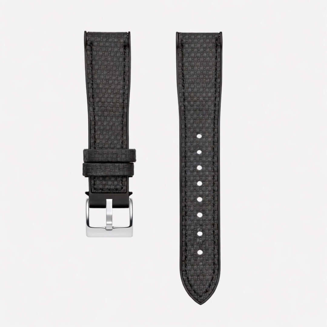 Triton – wasserfestes Performance-Uhrenarmband in Schwarz, robust und langlebig, ideal für Sport und Alltag, hergestellt im Bayerischen Wald.