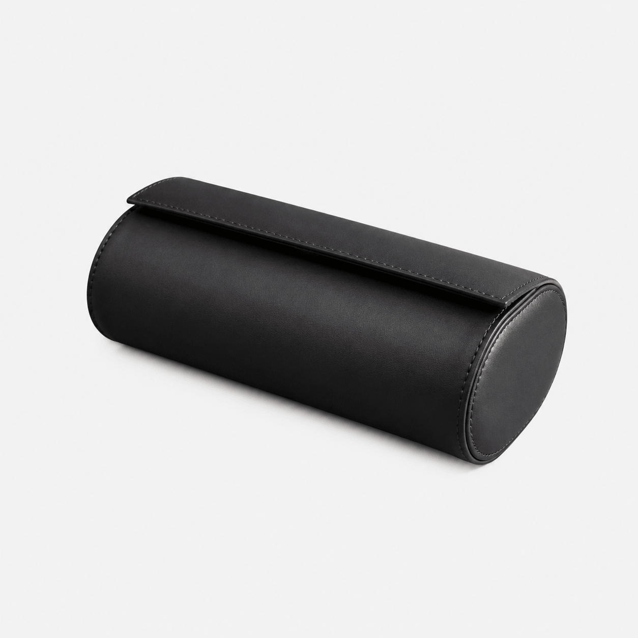 Uhrenrolle für drei Uhren Héritage – Feinstes französisches Barenialeder in elegantem Schwarz.