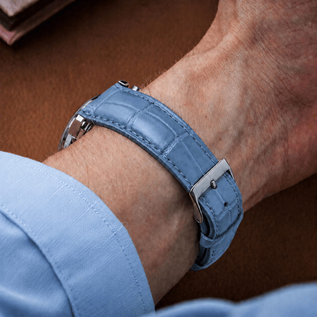 Full-Cut Alligator Leather Strap – Limited Edition Colors