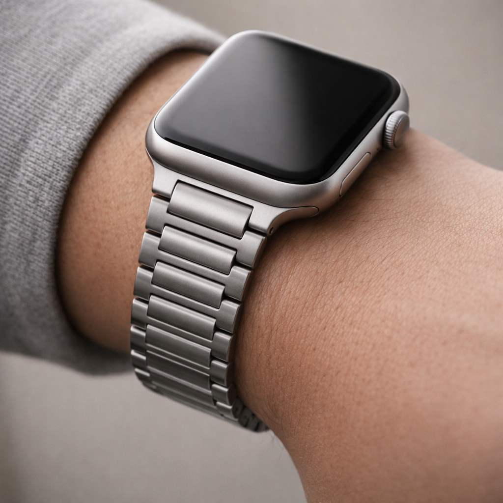 Apple Watch Ultra bracelet made of genuine titanium – with magnetic folding clasp
