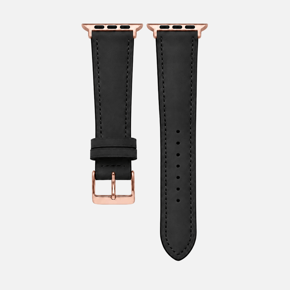 Mountain Apple Watch Leather Band – Black