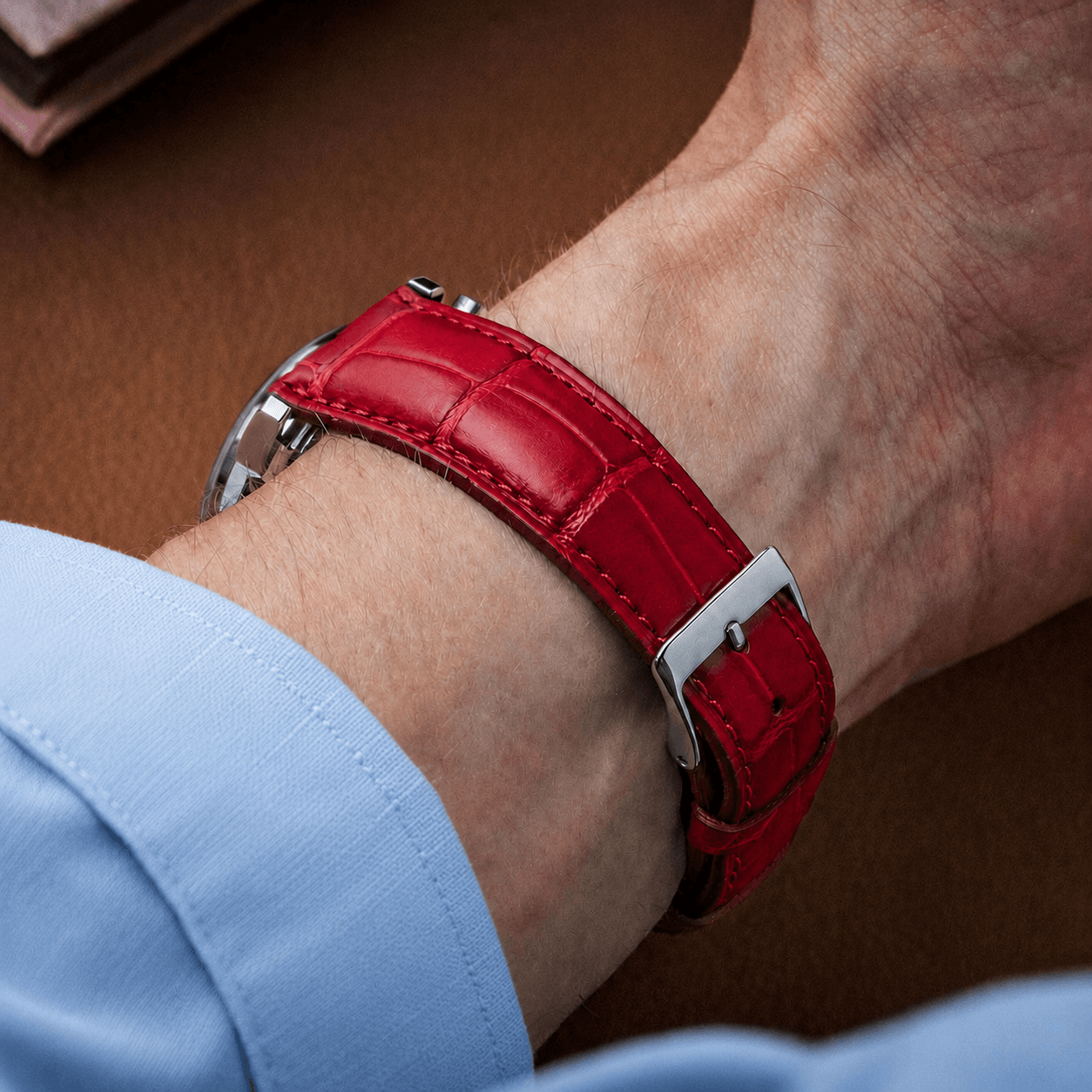 Full-Cut Alligator Leather Strap – Limited Edition Colors