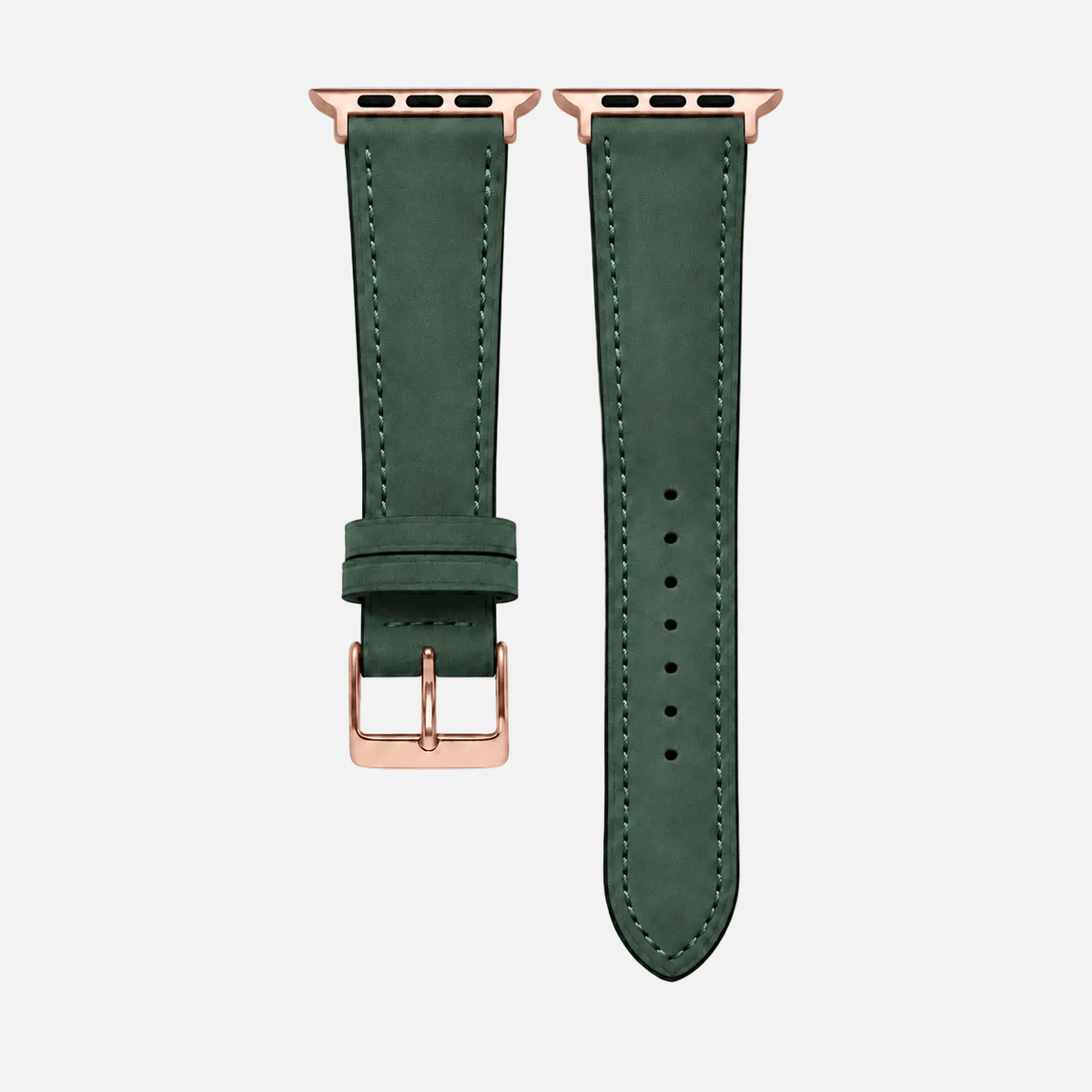 Mountain Apple Watch Lederarmband – Dunkelgrün
