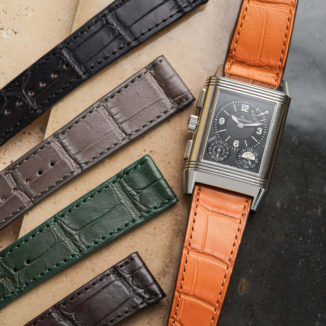 Full Cut – Armband aus vollflächigem Louisiana-Alligatorleder in verschiedenen Farben und Stilen.