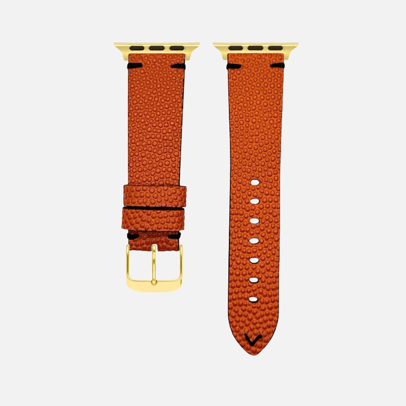 Courtside – Handgefertigt aus original Horween Basketballleder. Armband aus amerikanischem Lederhandwerk, robust und griffig.