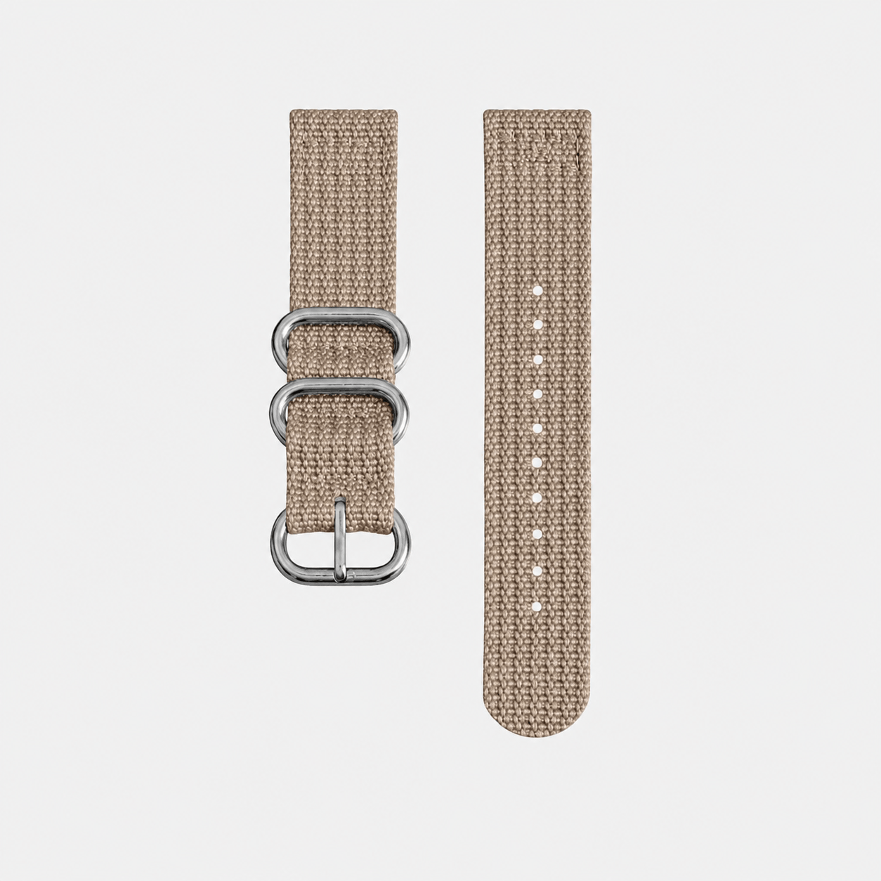 Cotton – Two-piece nylon watch strap with a textile look