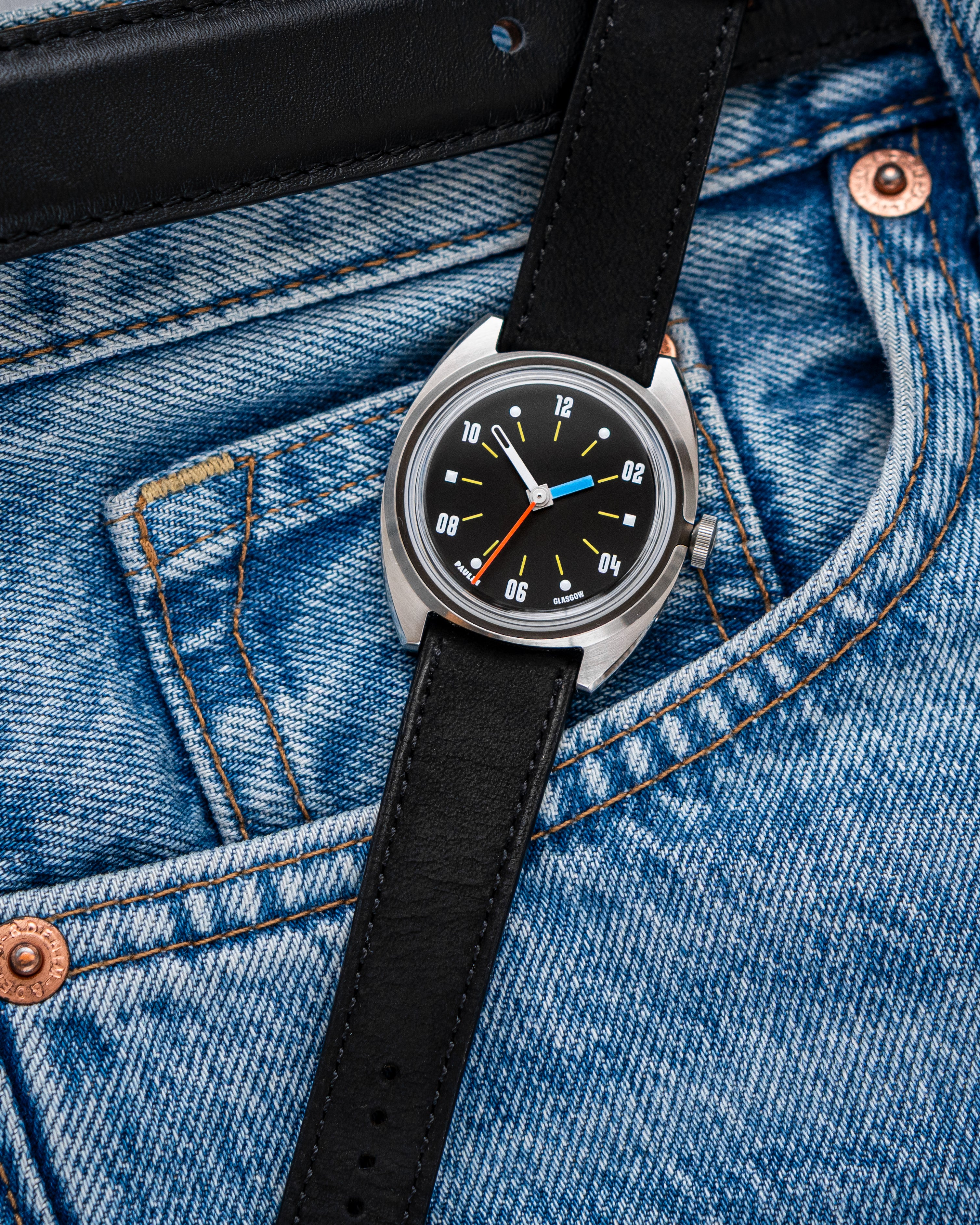 Mountain Bear – Vintage-style nubuck leather watch strap