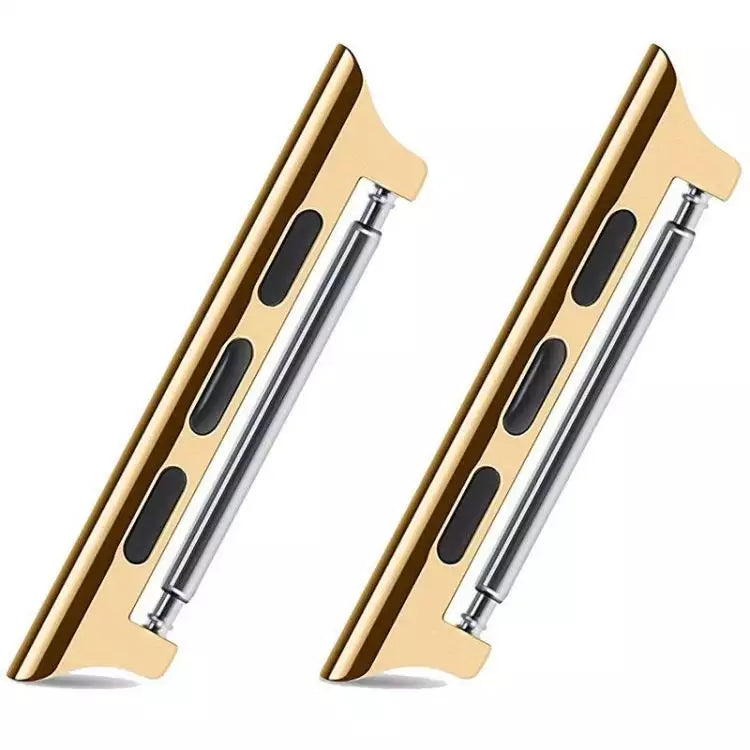 Apple Watch Adapter von FLUCO - Ulrich Fleischmann in gold, zwei Adapter nebeneinander.