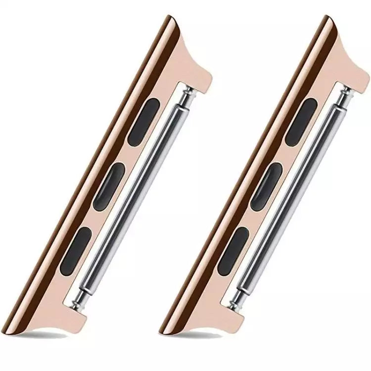 Apple Watch Adapter von FLUCO - Ulrich Fleischmann in rosegold, zwei Adapter nebeneinander.