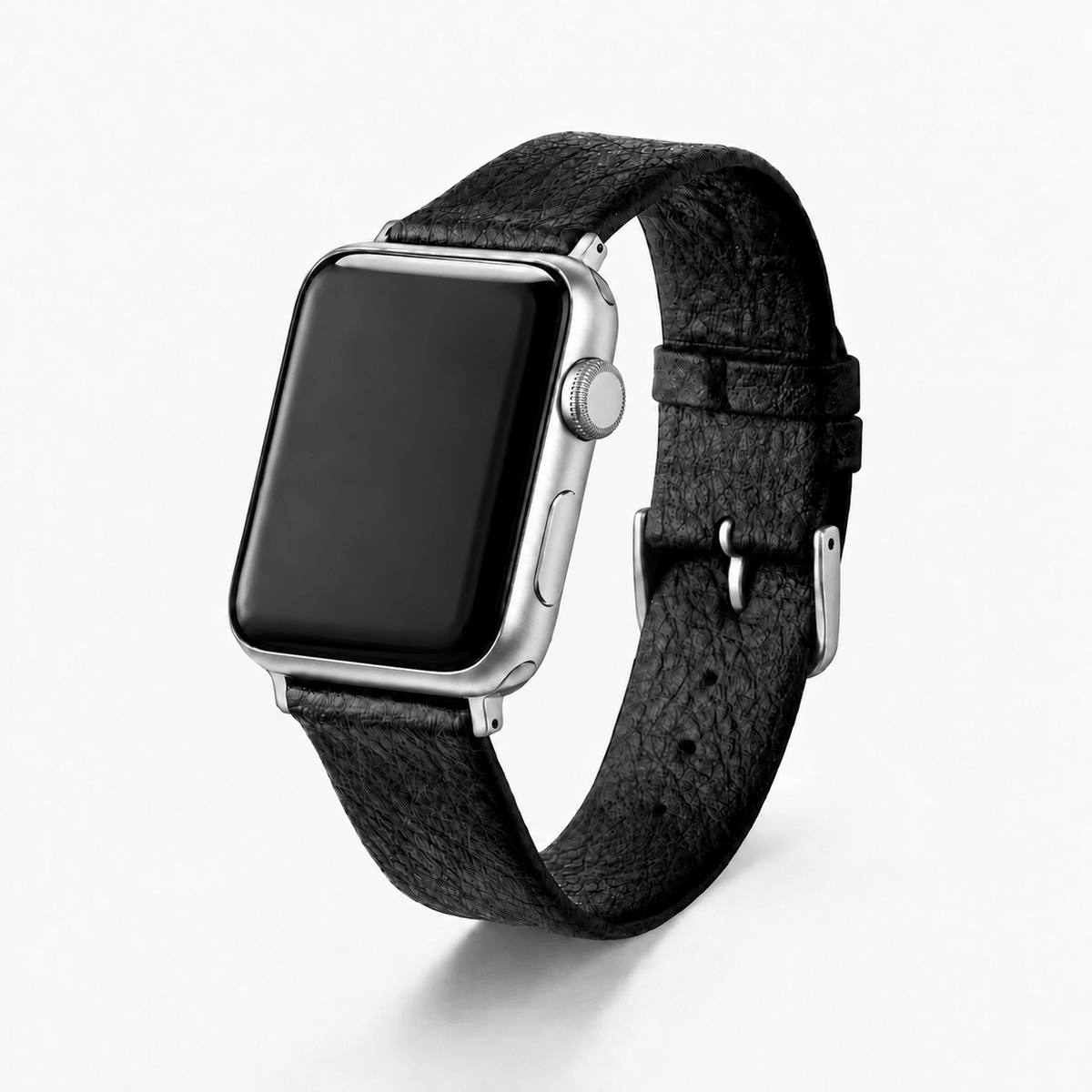 Apple Watch Vegan Leather Strap made from Wine Leather – Black