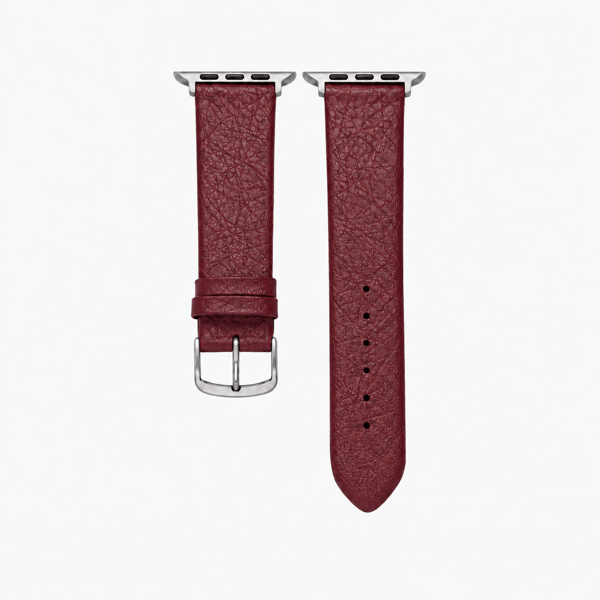 Apple Watch Lederarmband Vegan aus Weinleder – Bordeaux