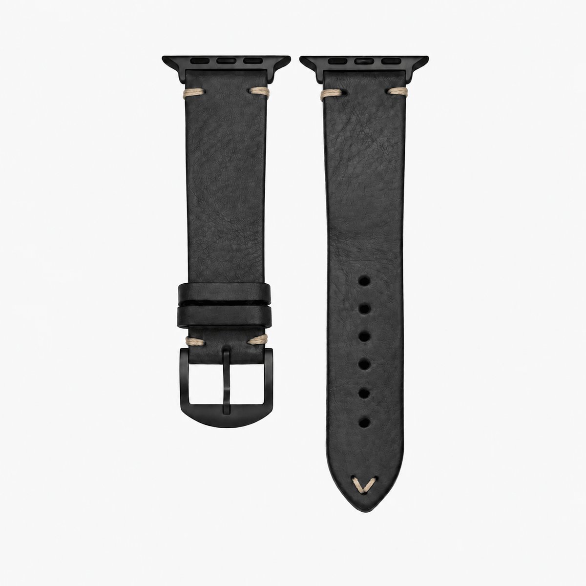 Hunter Apple Watch Band Leather Black