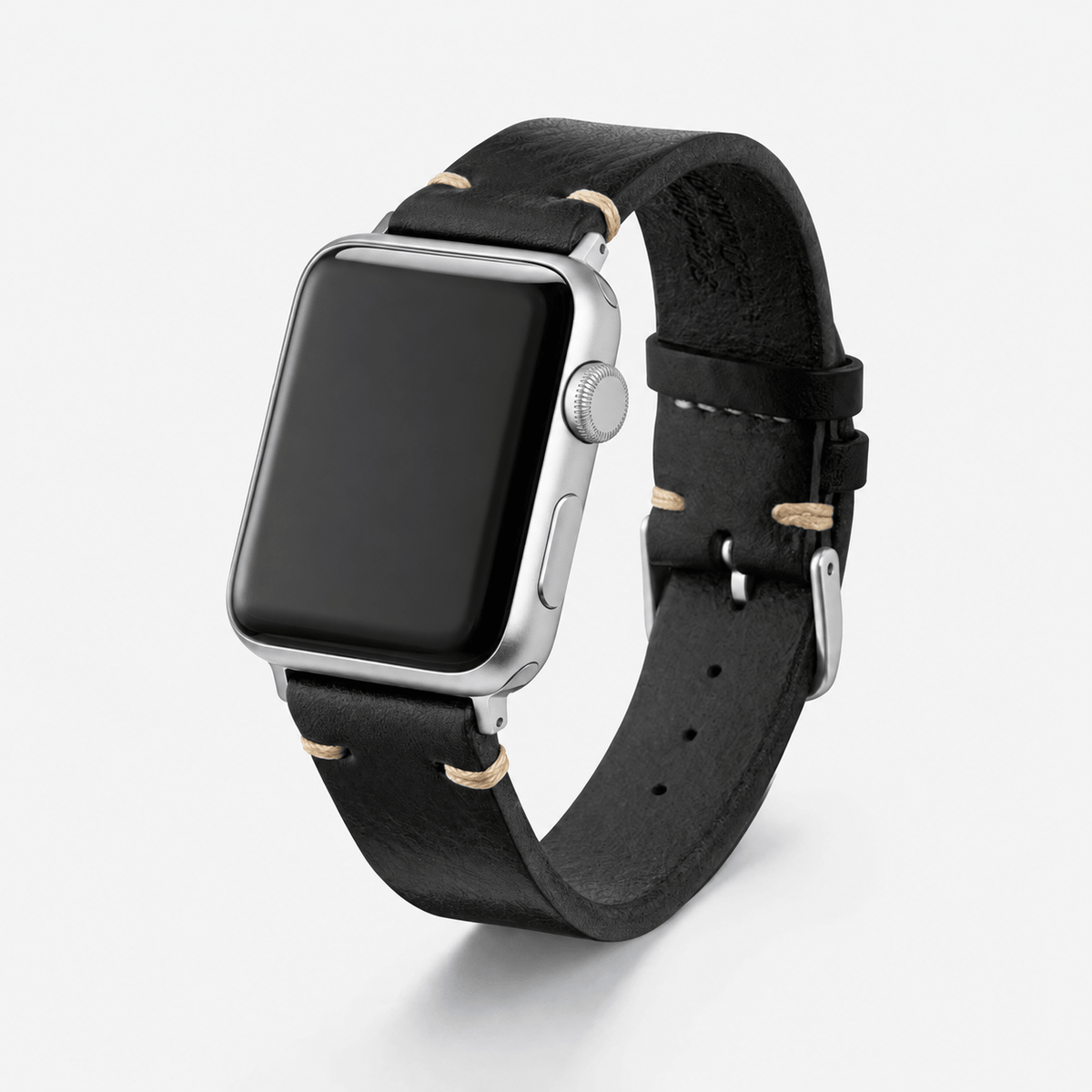 Hunter Apple Watch Band Leather Black