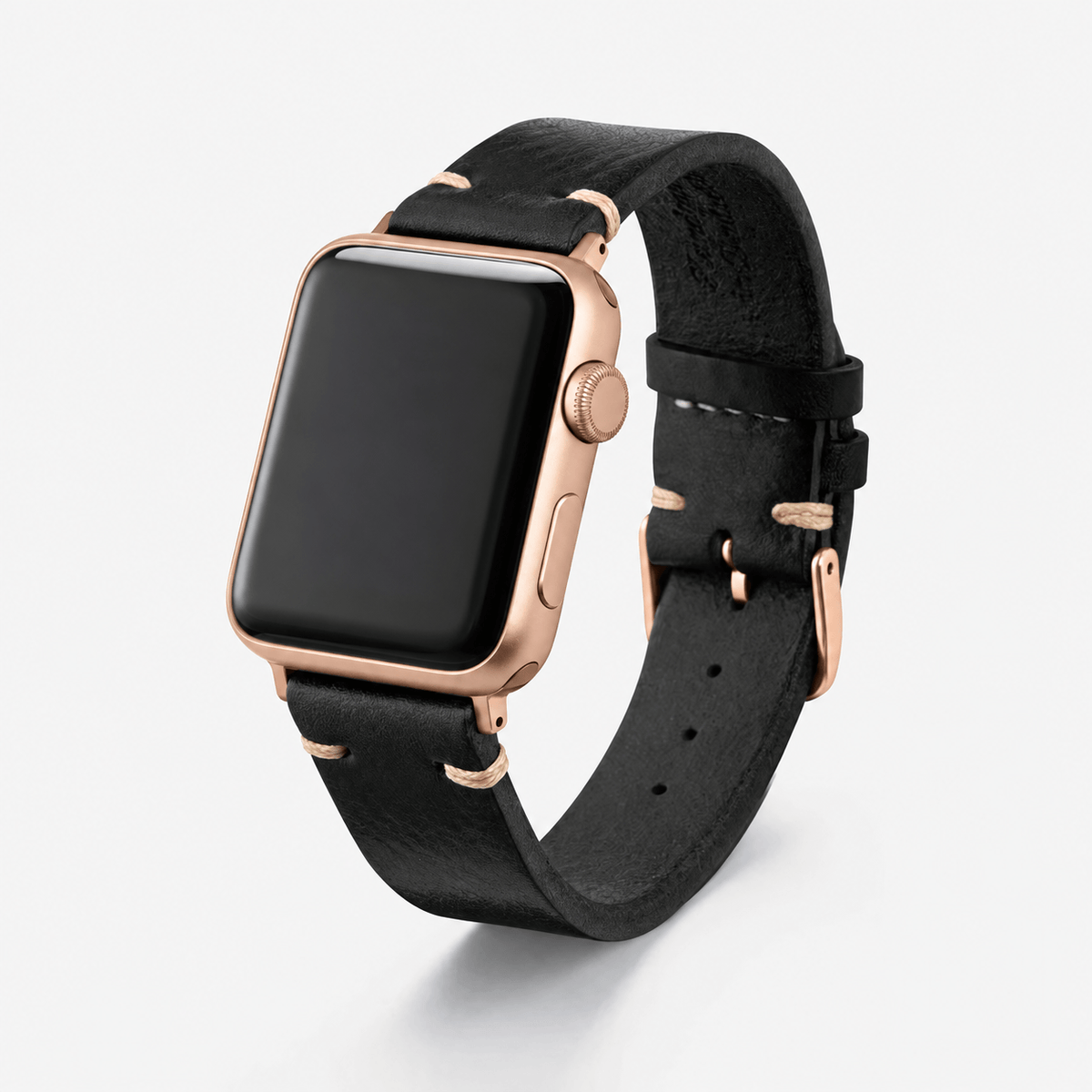 Hunter Apple Watch Band Leather Black