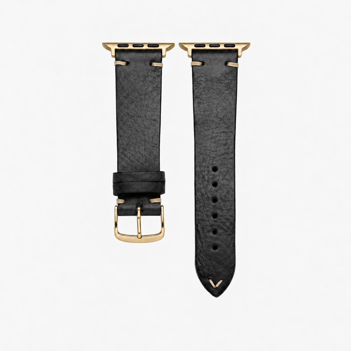 Hunter Apple Watch Band Leather Black