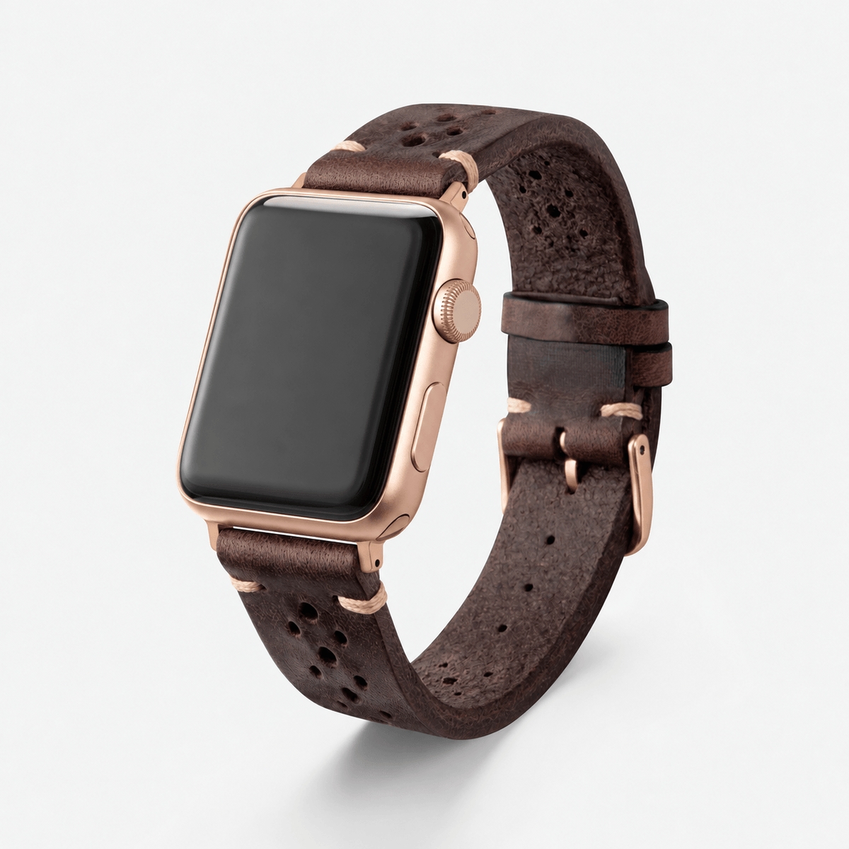 Rallye Leather Strap for Apple Watch Dark Brown
