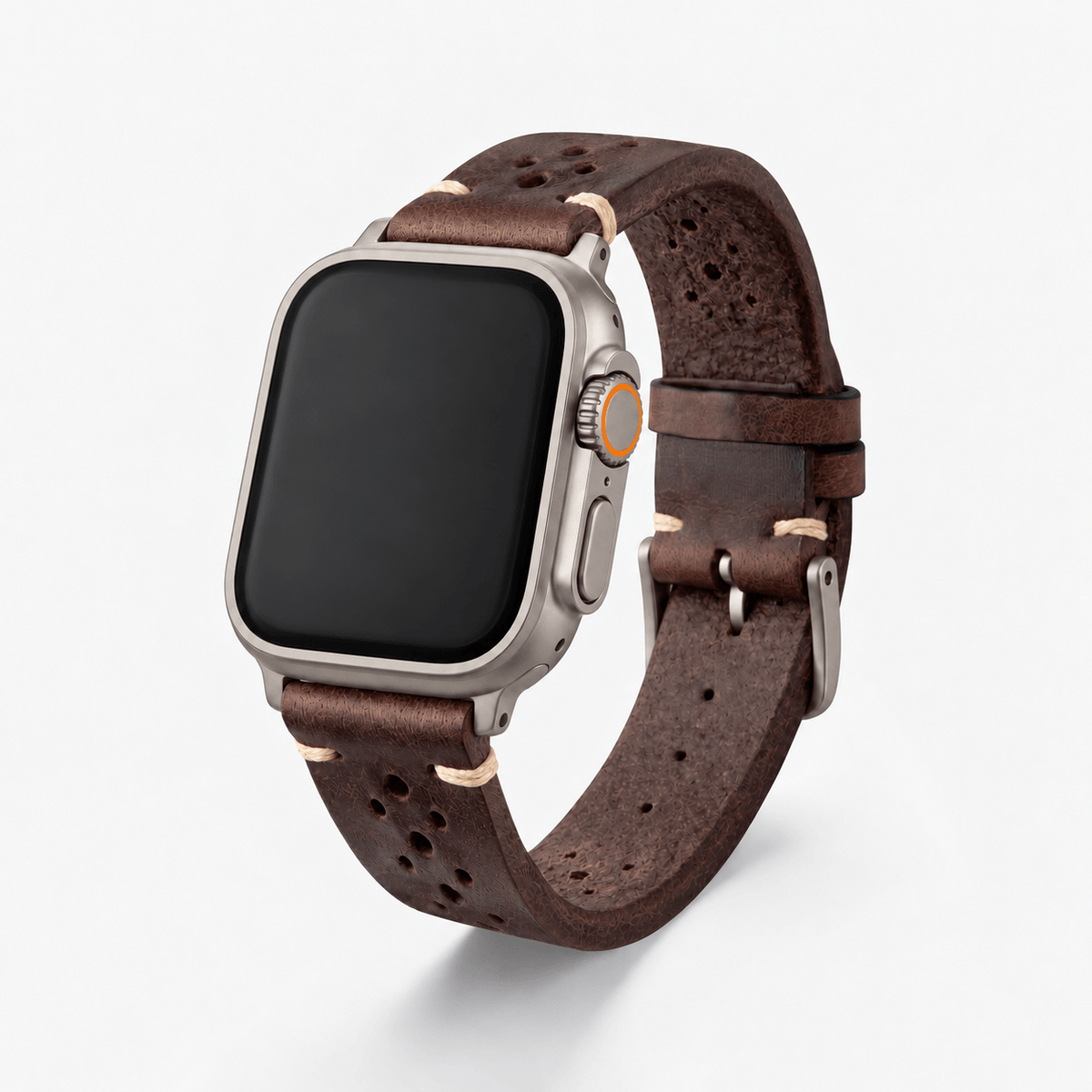 Rallye Leather Strap for Apple Watch Dark Brown