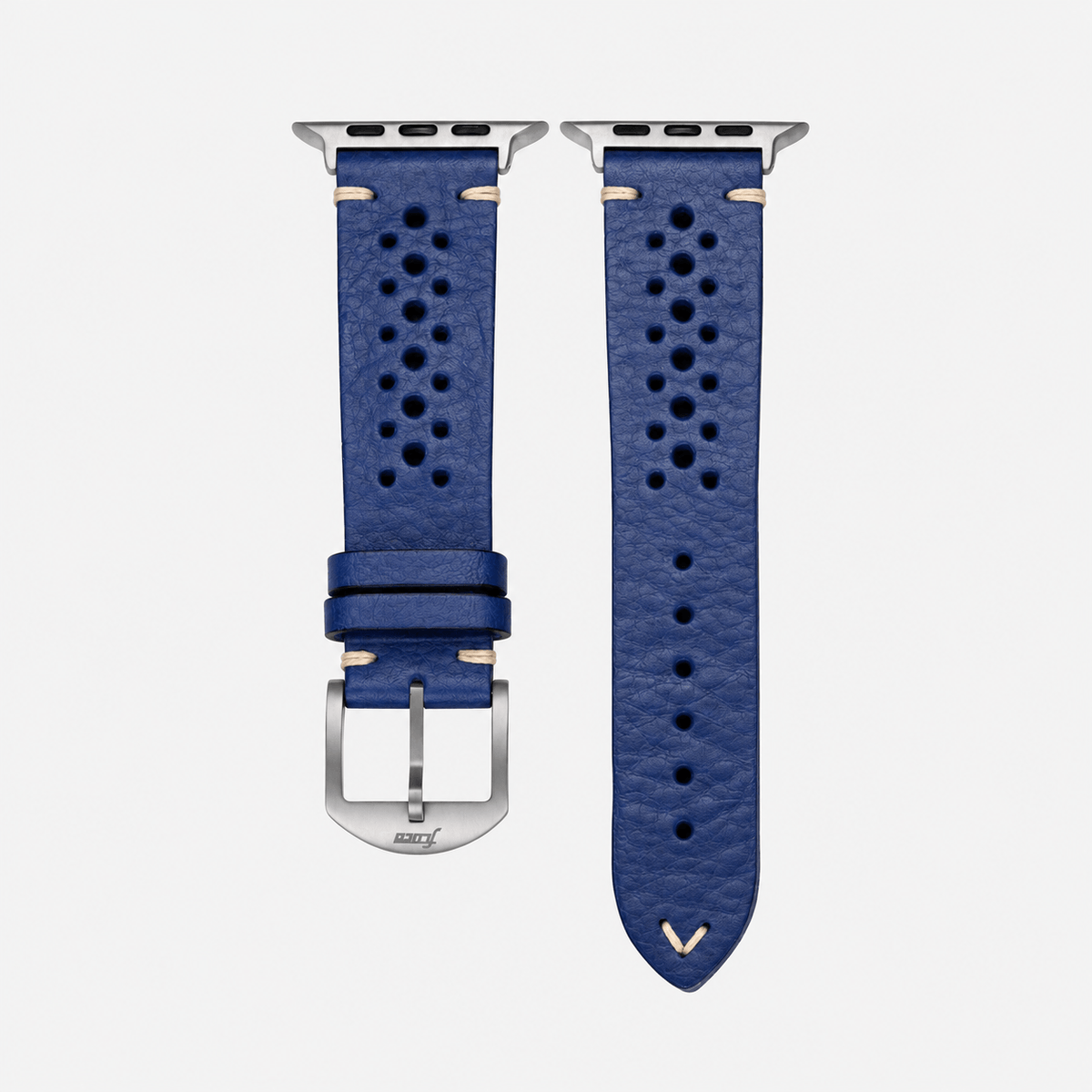 Rallye Lederband für Apple Watch – Blau