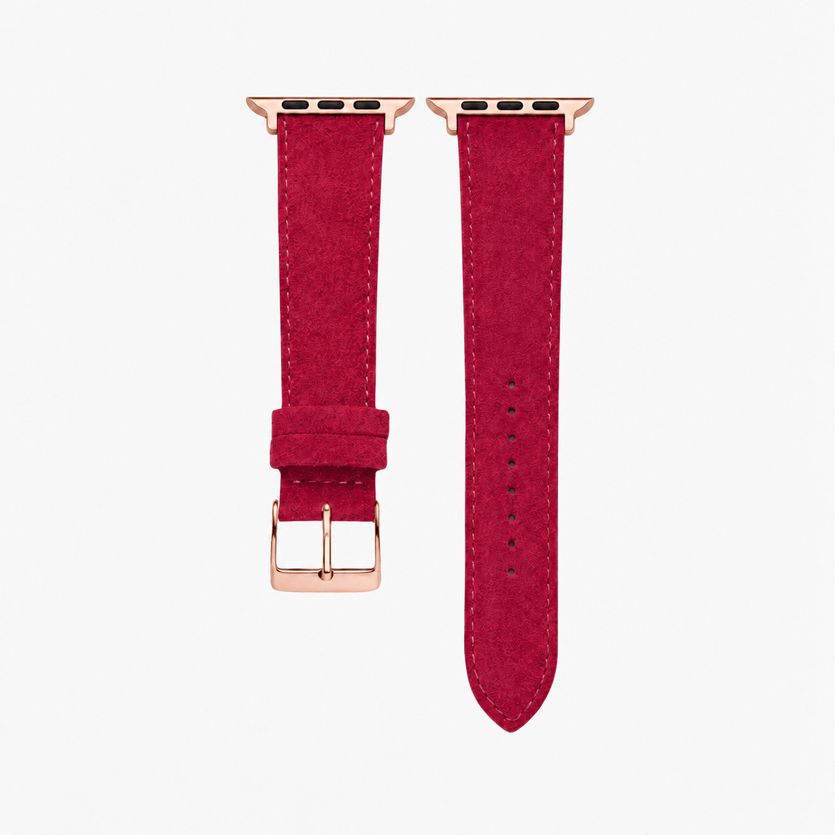 Alcantara – Apple Watch strap in red