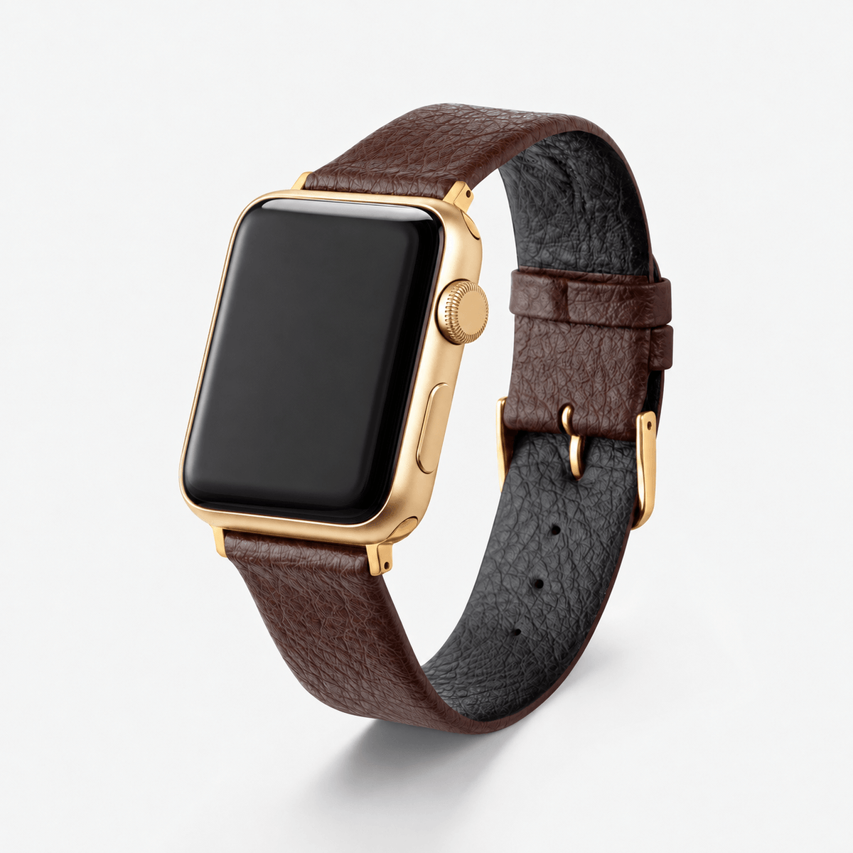 Apple Watch Lederarmband Vegan aus Weinleder – Dunkelbraun