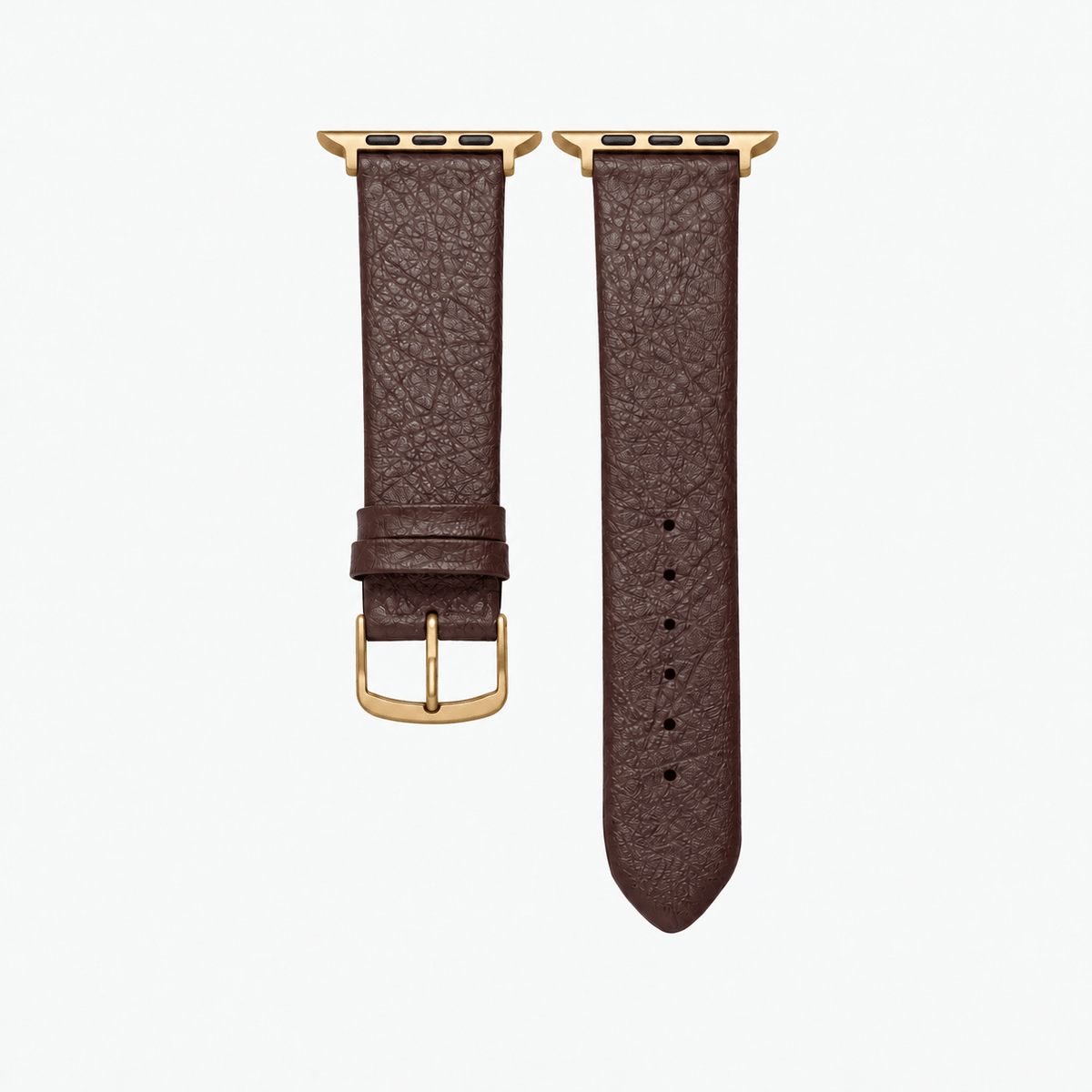 Apple Watch Lederarmband Vegan aus Weinleder – Dunkelbraun
