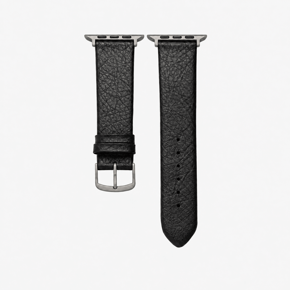 Apple Watch Lederarmband Vegan aus Weinleder – Schwarz