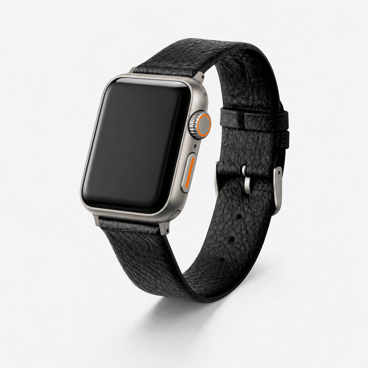 Apple Watch Vegan Leather Strap made from Wine Leather – Black