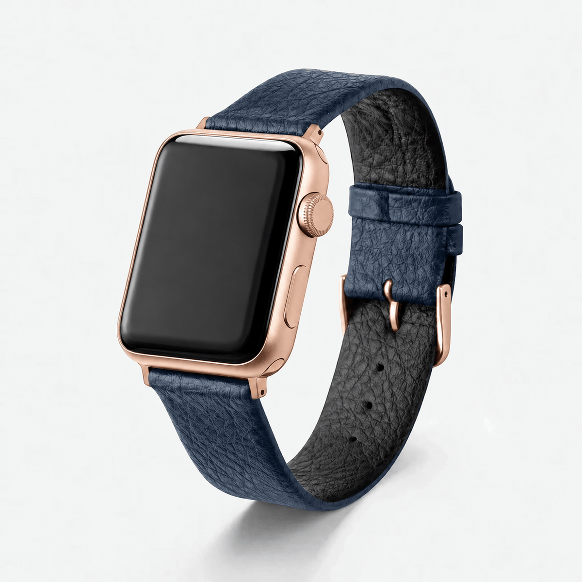 Apple Watch Lederarmband Vegan aus Weinleder – Blau