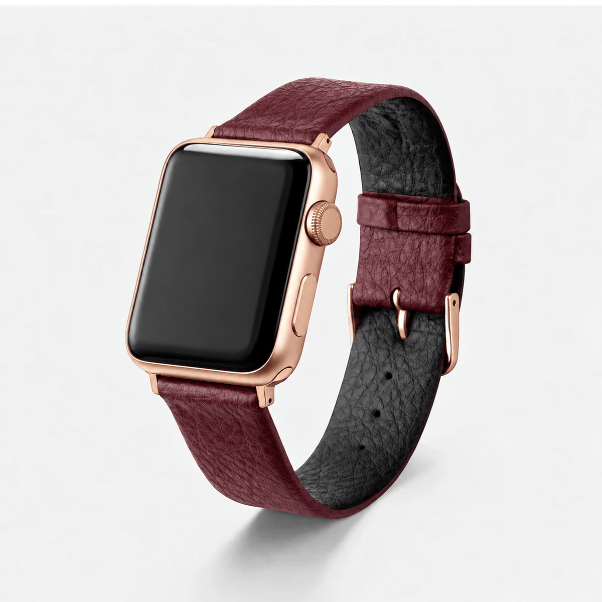 Apple Watch Lederarmband Vegan aus Weinleder – Bordeaux
