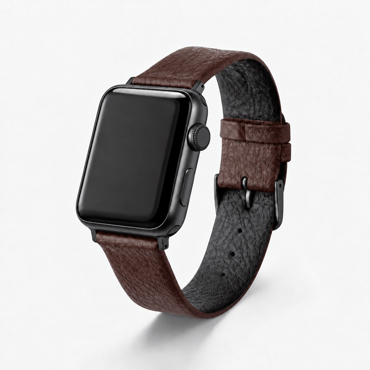 Apple Watch Lederarmband Vegan aus Weinleder – Dunkelbraun