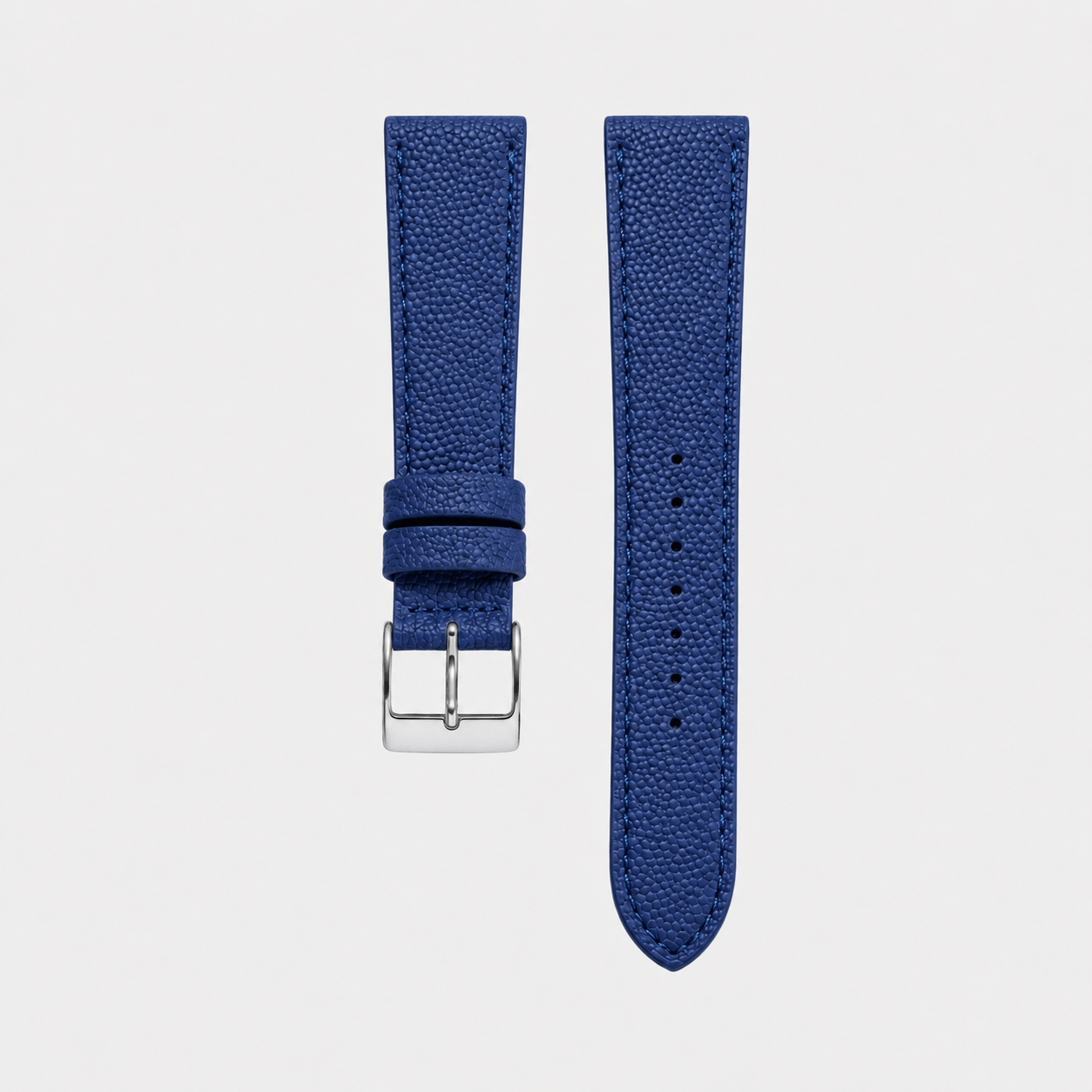 Caviar – Uhrenarmband aus edlem Kaviarleder in eleganter blauer Farbe, gefertigt aus hochwertigem Kaviarleder.