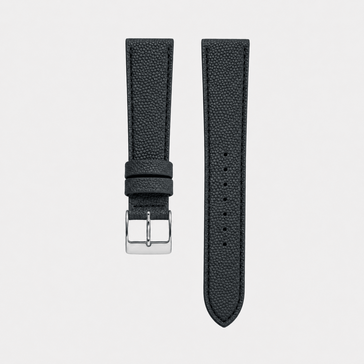 Caviar – Uhrenarmband aus edlem Kaviarleder in Schwarz mit Kaviarstruktur und hochwertiger Verarbeitung.