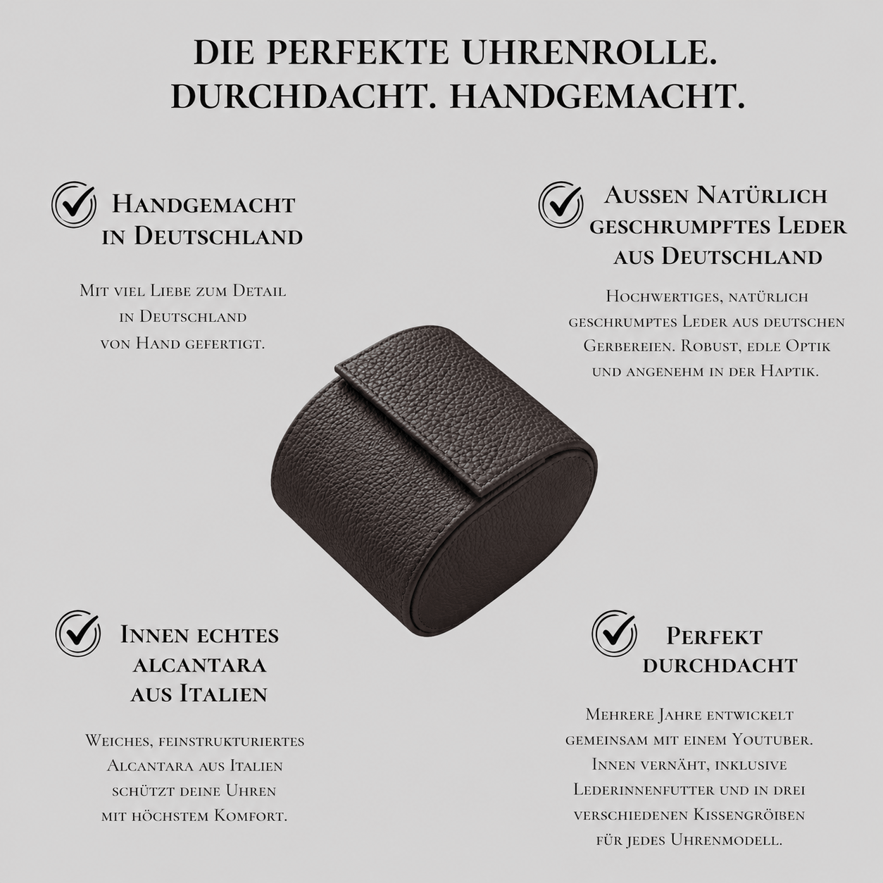 Uhrenrolle für eine Uhr Signature – Hochwertiges deutsches Togoleder