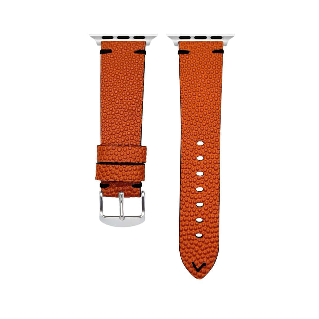 Courtside – Handgefertigt aus original Horween Basketballleder Armband, robust und markant, einzigartiges Lederdesign.