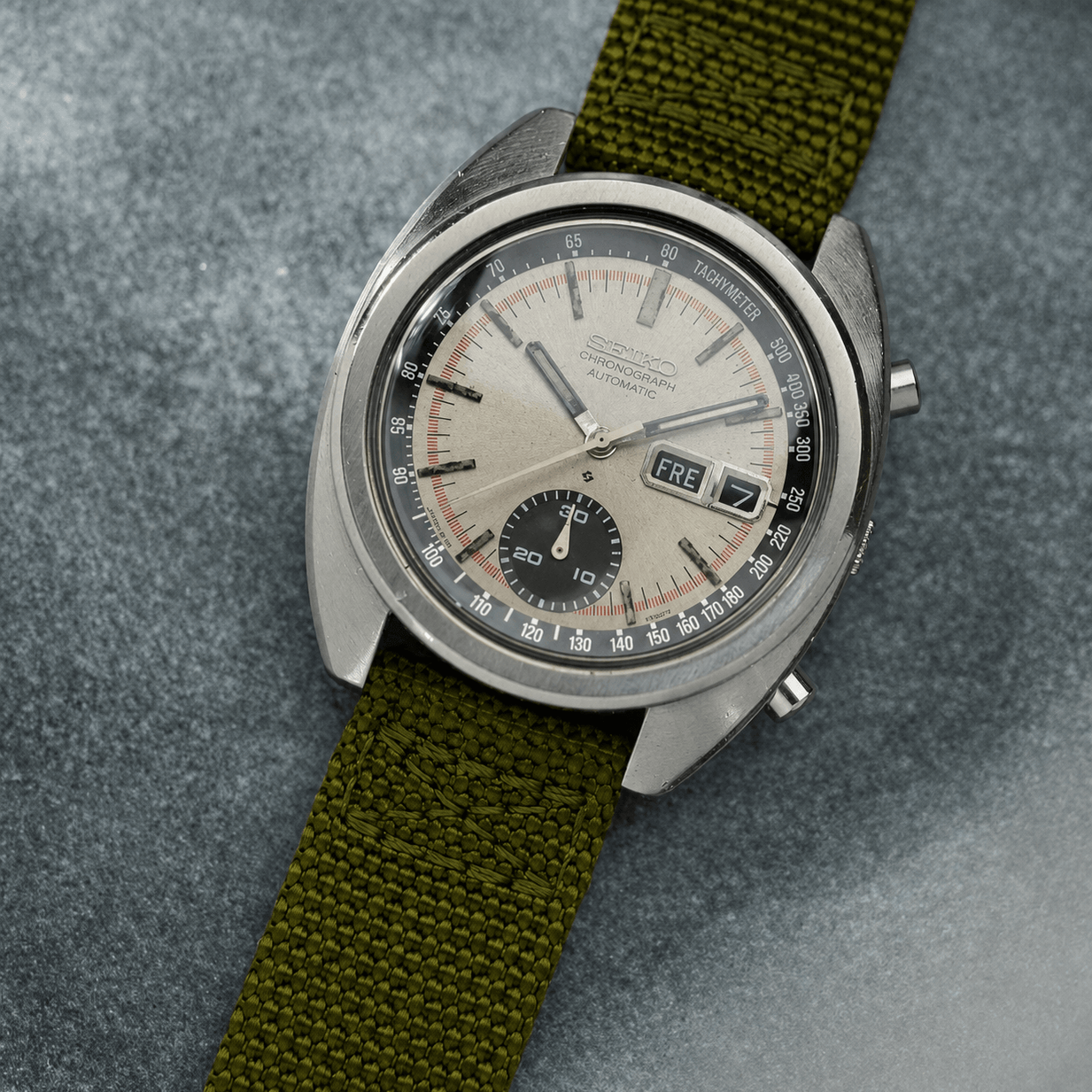 Cotton – Two-piece nylon watch strap with a textile look
