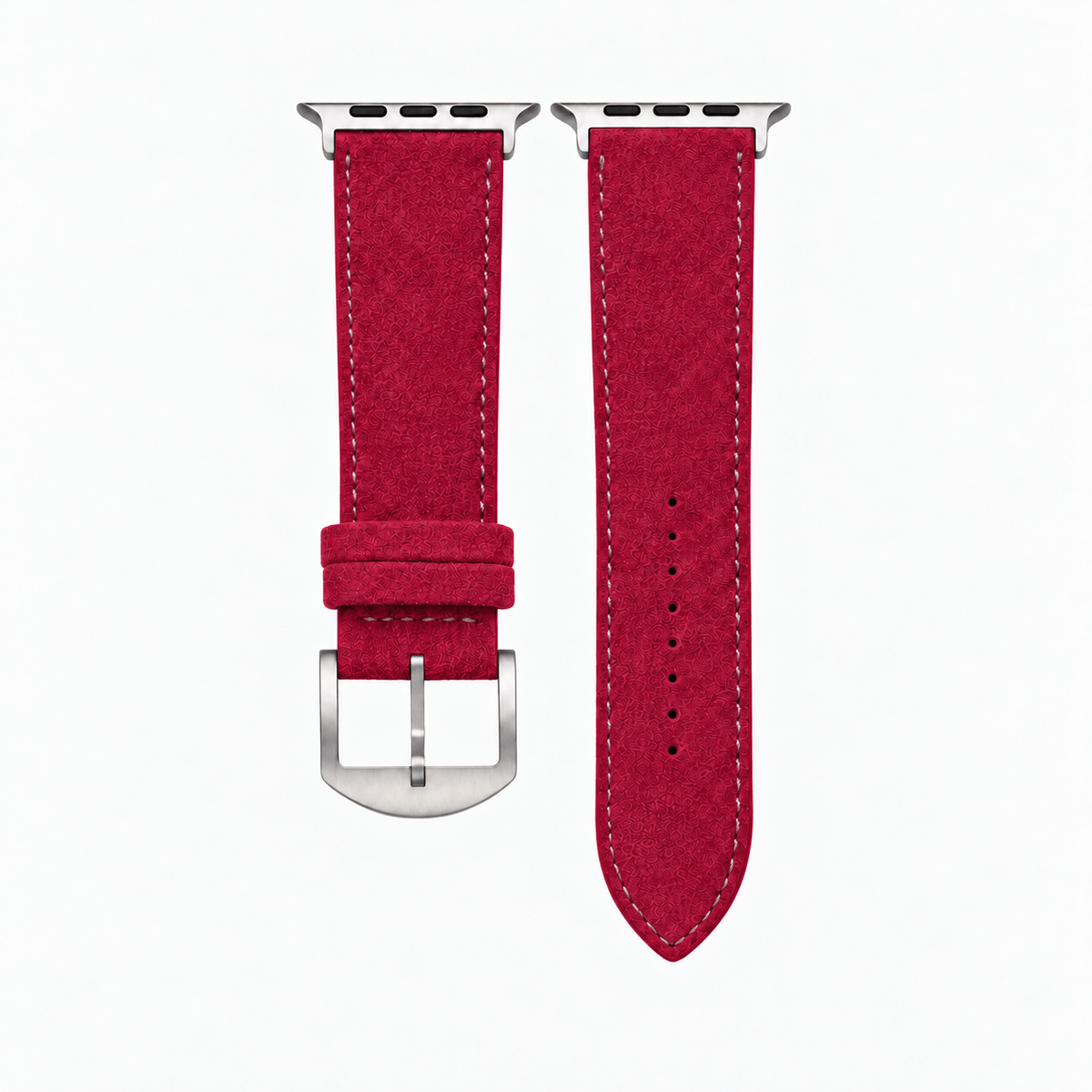 Alcantara – Apple Watch strap in red