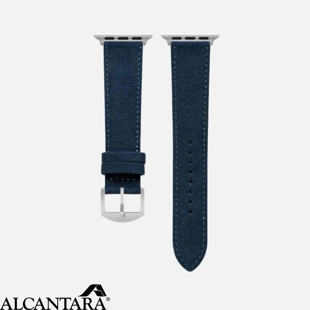 Alcantara – Apple Watch Armband in Blau, modernes und stilvolles Design für vielseitige Kombinationen