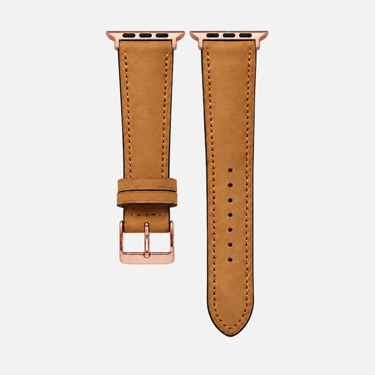 Mountain Apple Watch Lederarmband – Cognac