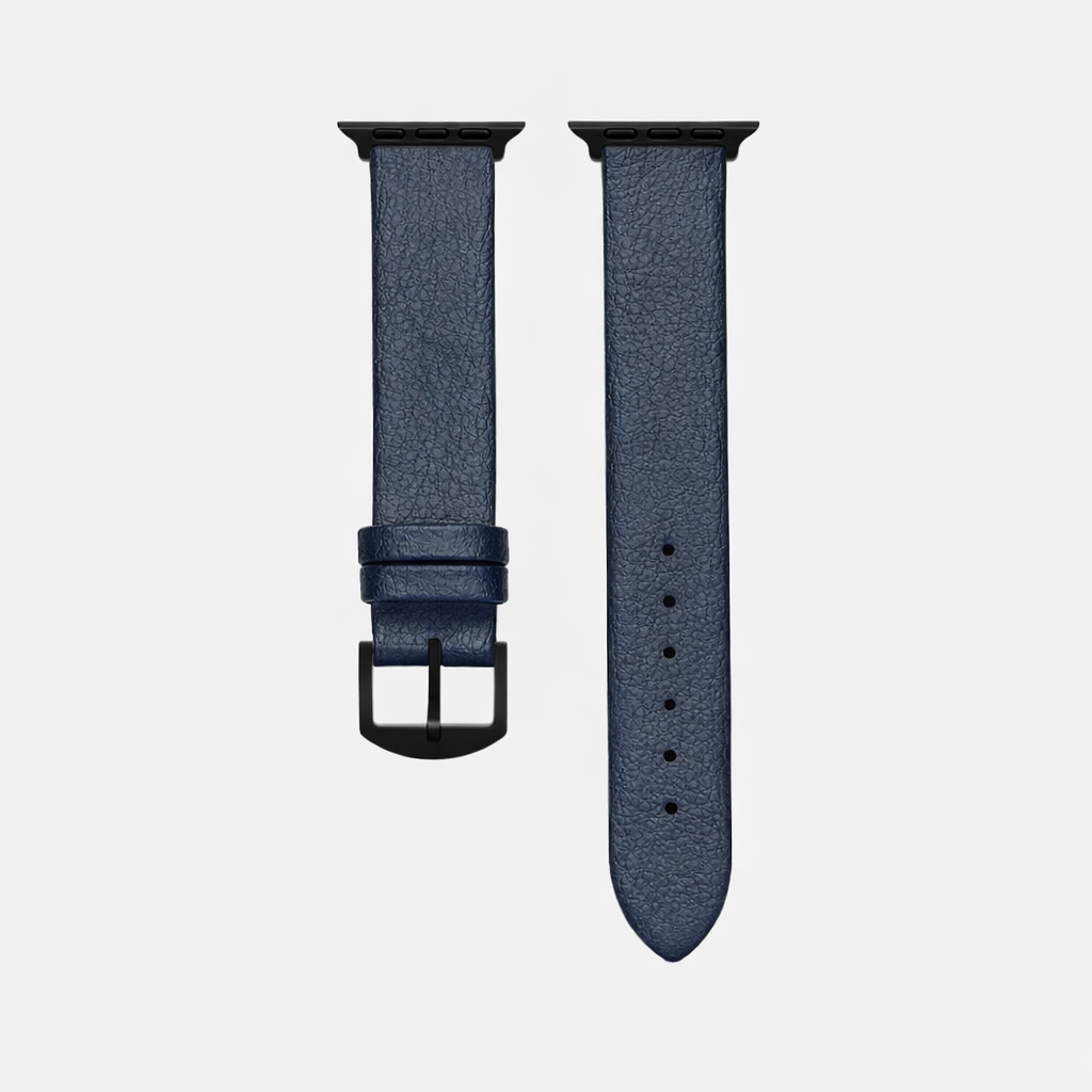 Apple Watch Vegan Leather Band Made of Wine Leather – Blue