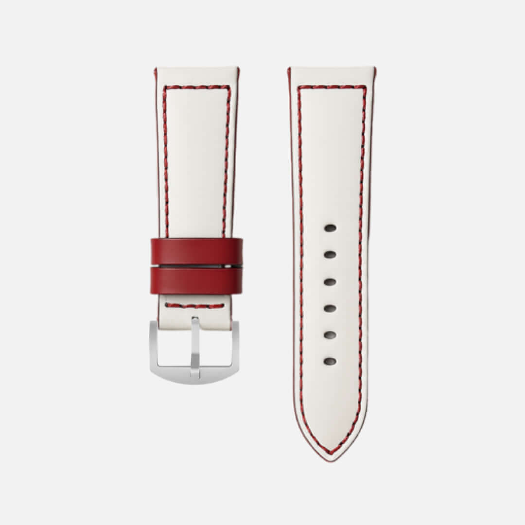 Das Sandlot – Weißes Baseball-Leder Uhrenarmband