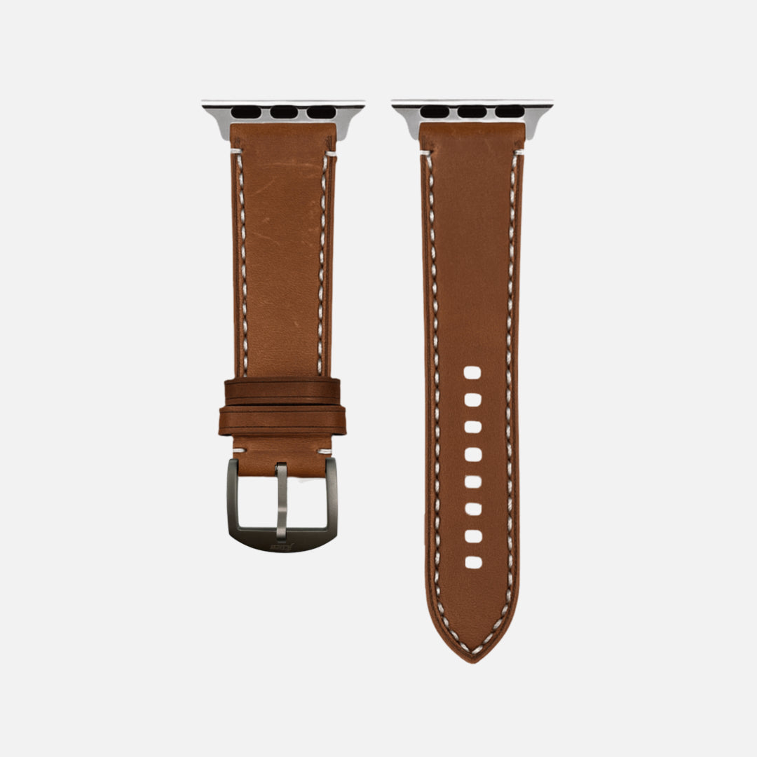 Apple Watch Ultra Leather Band – Light Brown, Extra Wide 24 mm