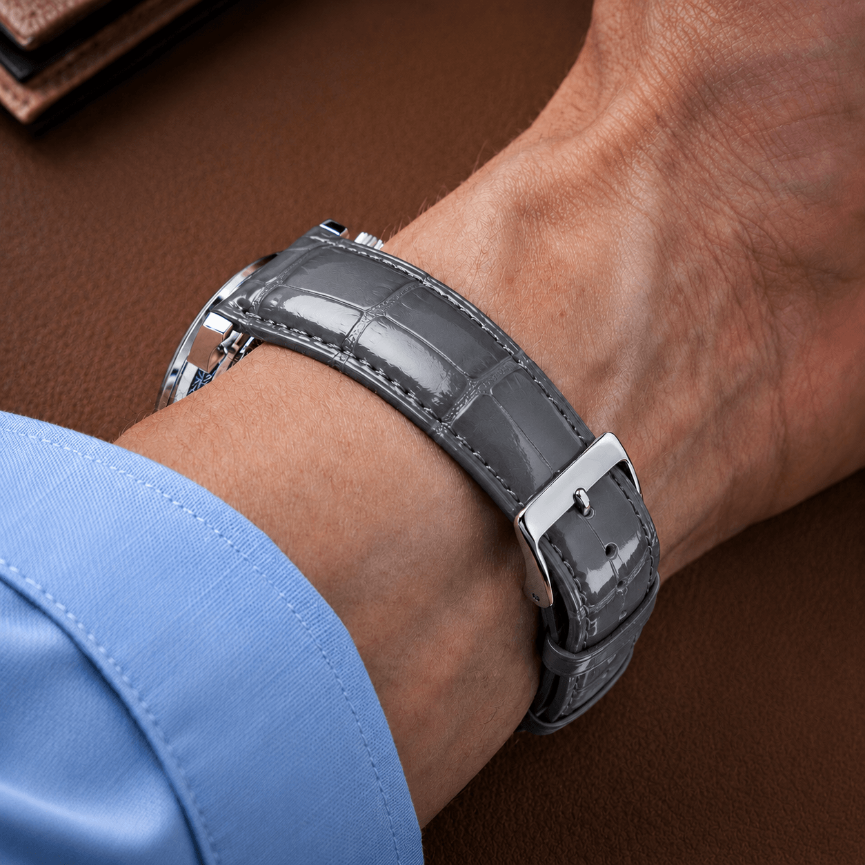 Full-Cut Alligator Leather Strap – Limited Edition Colors