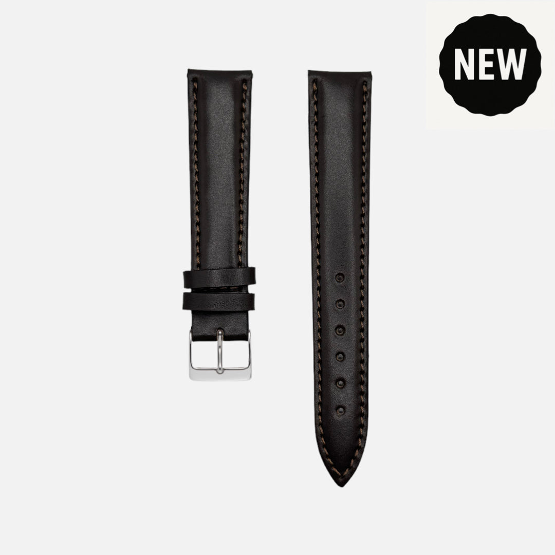 Yorkshire Uhrenarmband – Bridle-Leder & Zermatt-Kalbleder von Haas