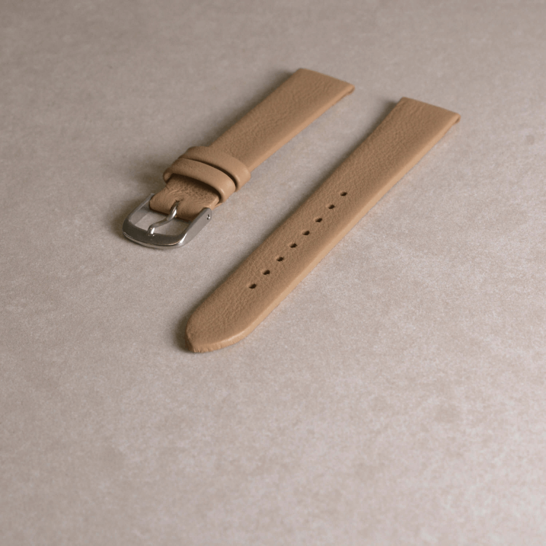 Junis - Kalbleder-Uhrenarmband 17mm – passend für Junghans Uhren, glattes Leder, hergestellt von Perlinger, elegant und schlicht.