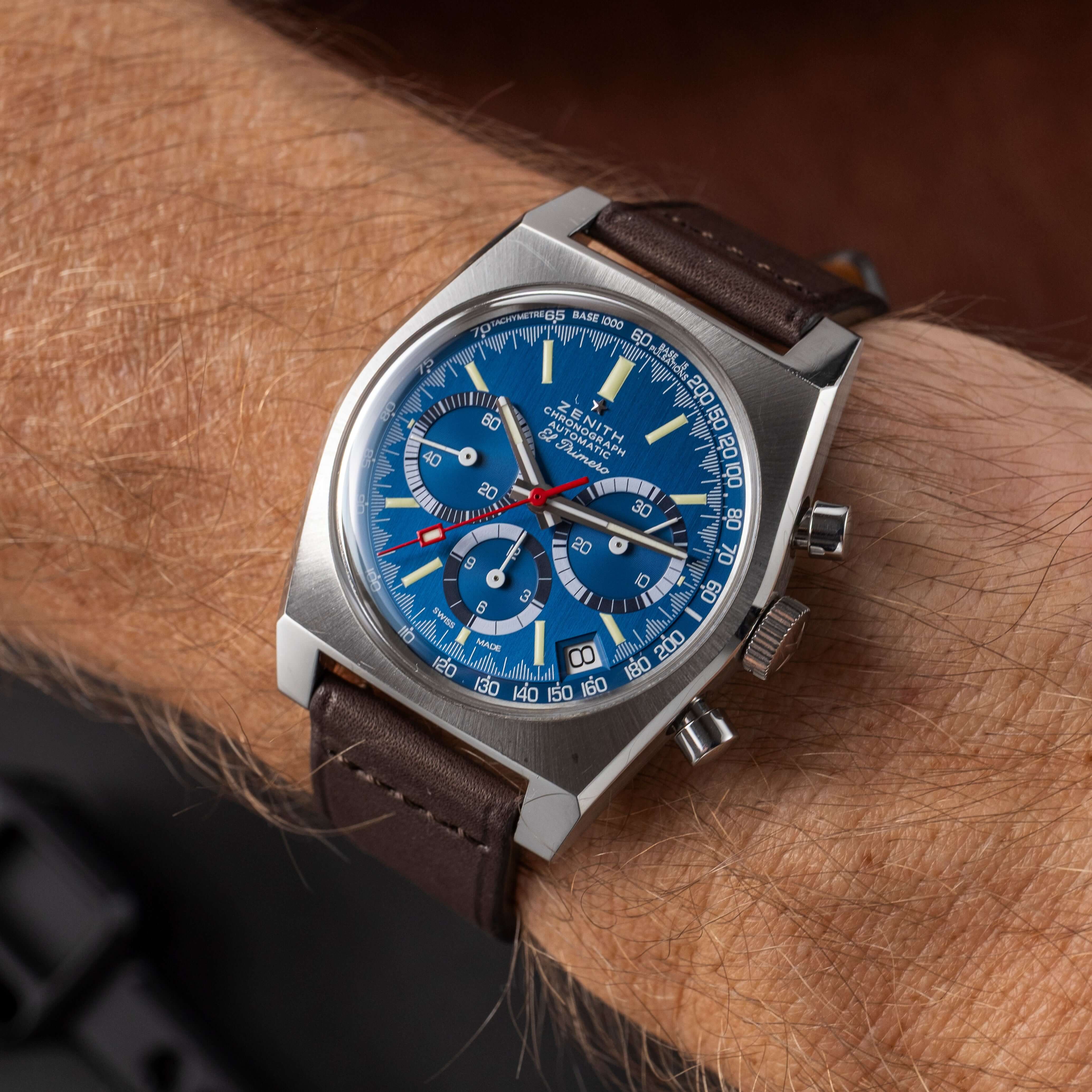 Paris – Uhrenarmband aus Barenia-Leder von Haas an Zenith El Primero Uhr
