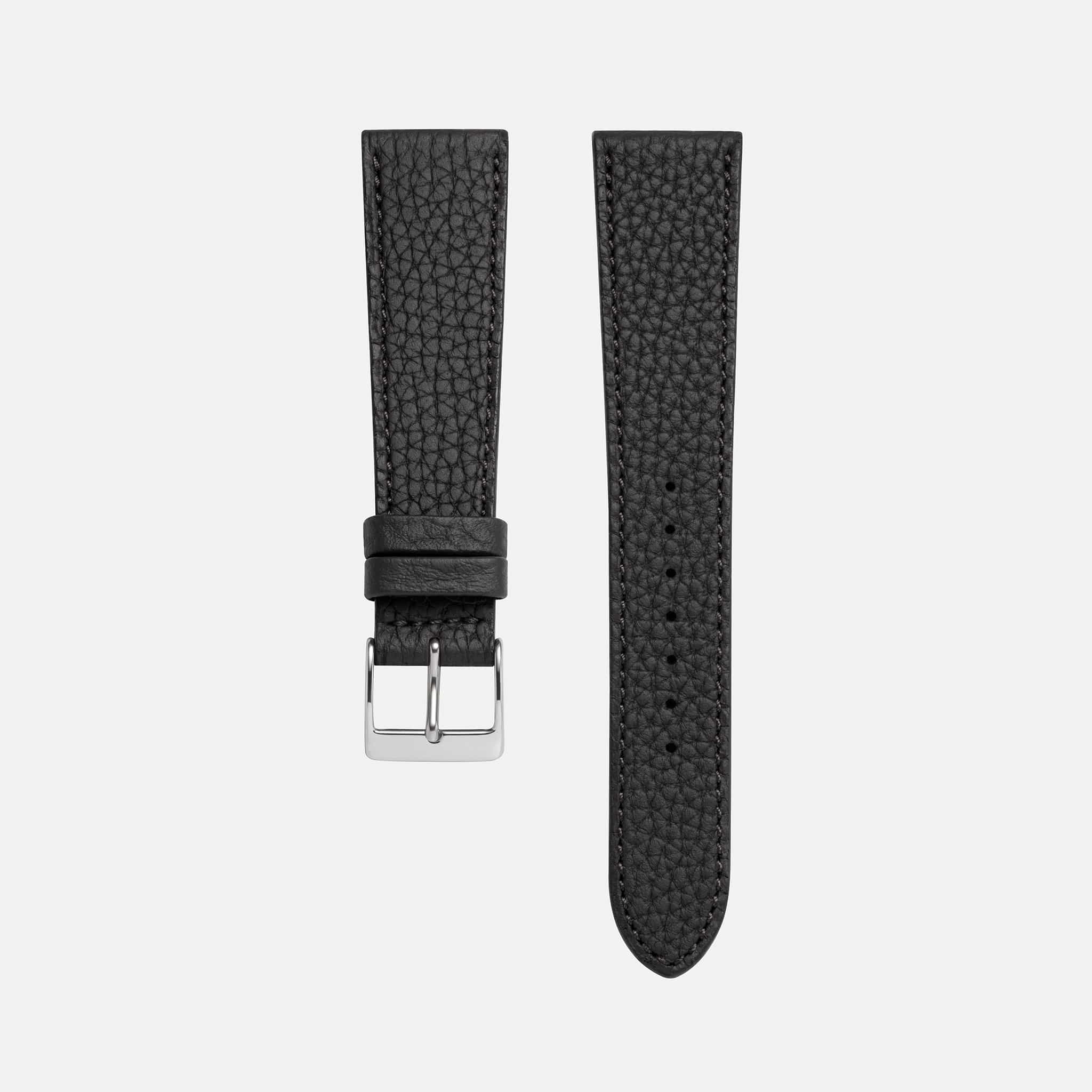 Deauville leather watch strap - Togo leather in perfection